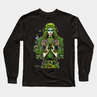 Gaia Mother Earth Long Sleeve T-Shirt